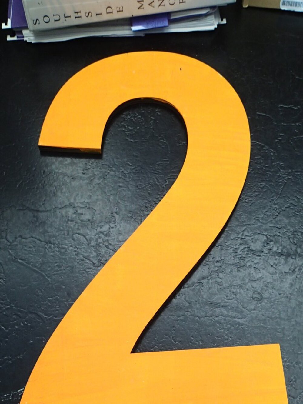 Wooden Painted Numbers